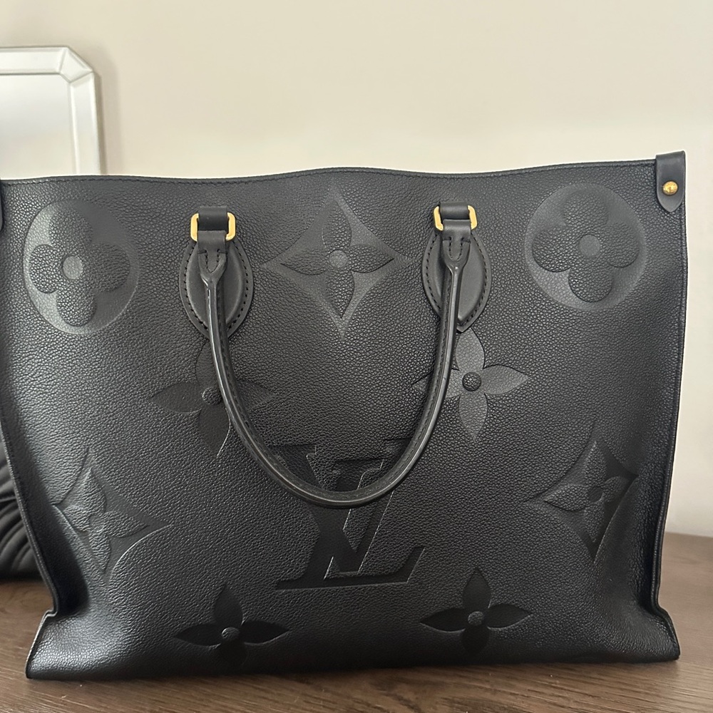 Louis Vuitton Black Embossed Tote